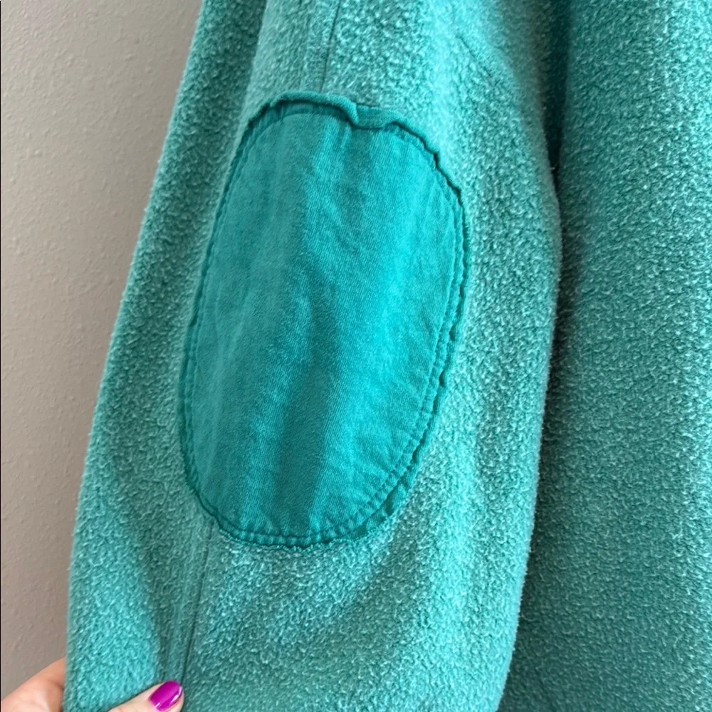 Free People | Ruby Shirt Fleece Oversized Button-down Shacket | Green | Large